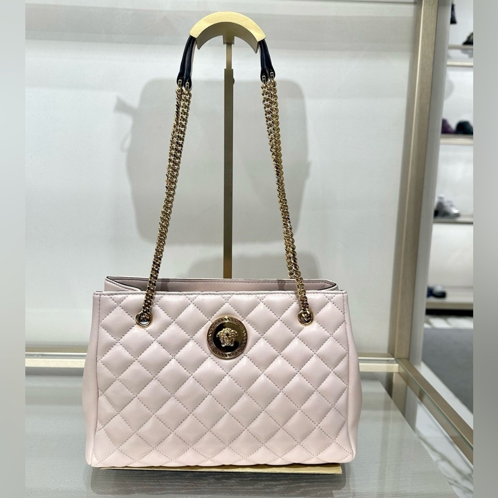 NEW VERSACE NAPPA SHOULDER BAG - Picture 1 of 14